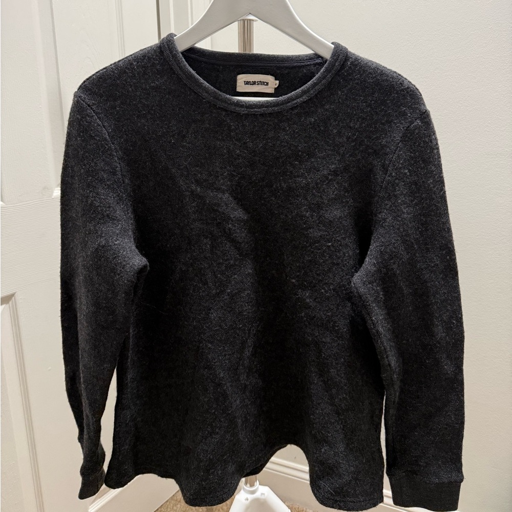 Taylor Stitch Charcoal Crewneck Sweater